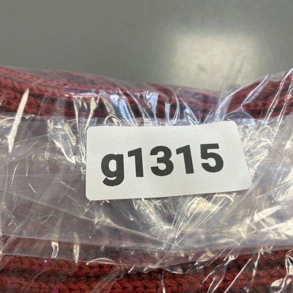 NEW Lands' End Men's M Drifter Half-Zip Sweater Ribbed Rust Red Cotton - Picture 10 of 10